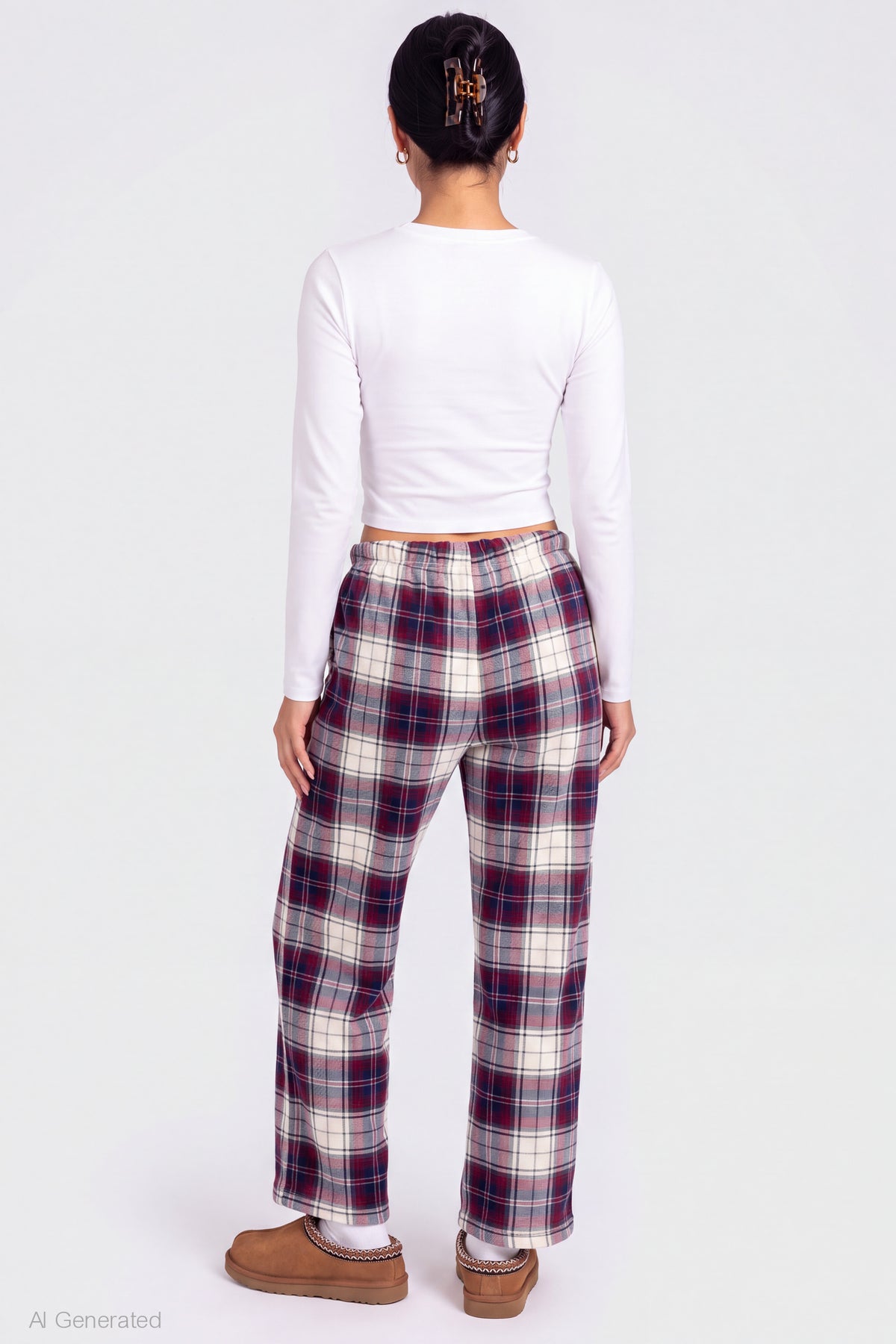 Alt View 2. Plush Pajama Pant - Multi