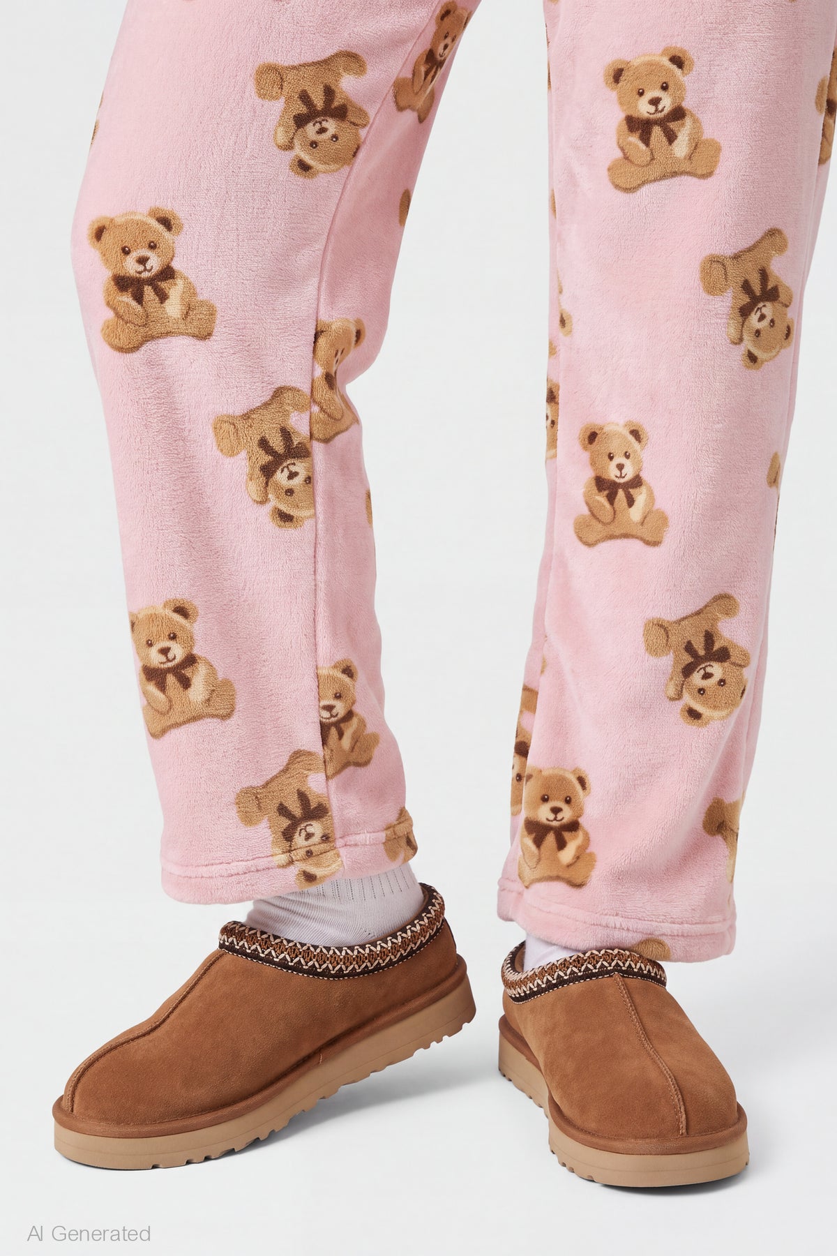 Alt View 4. Plush Pajama Pant - Light Pink