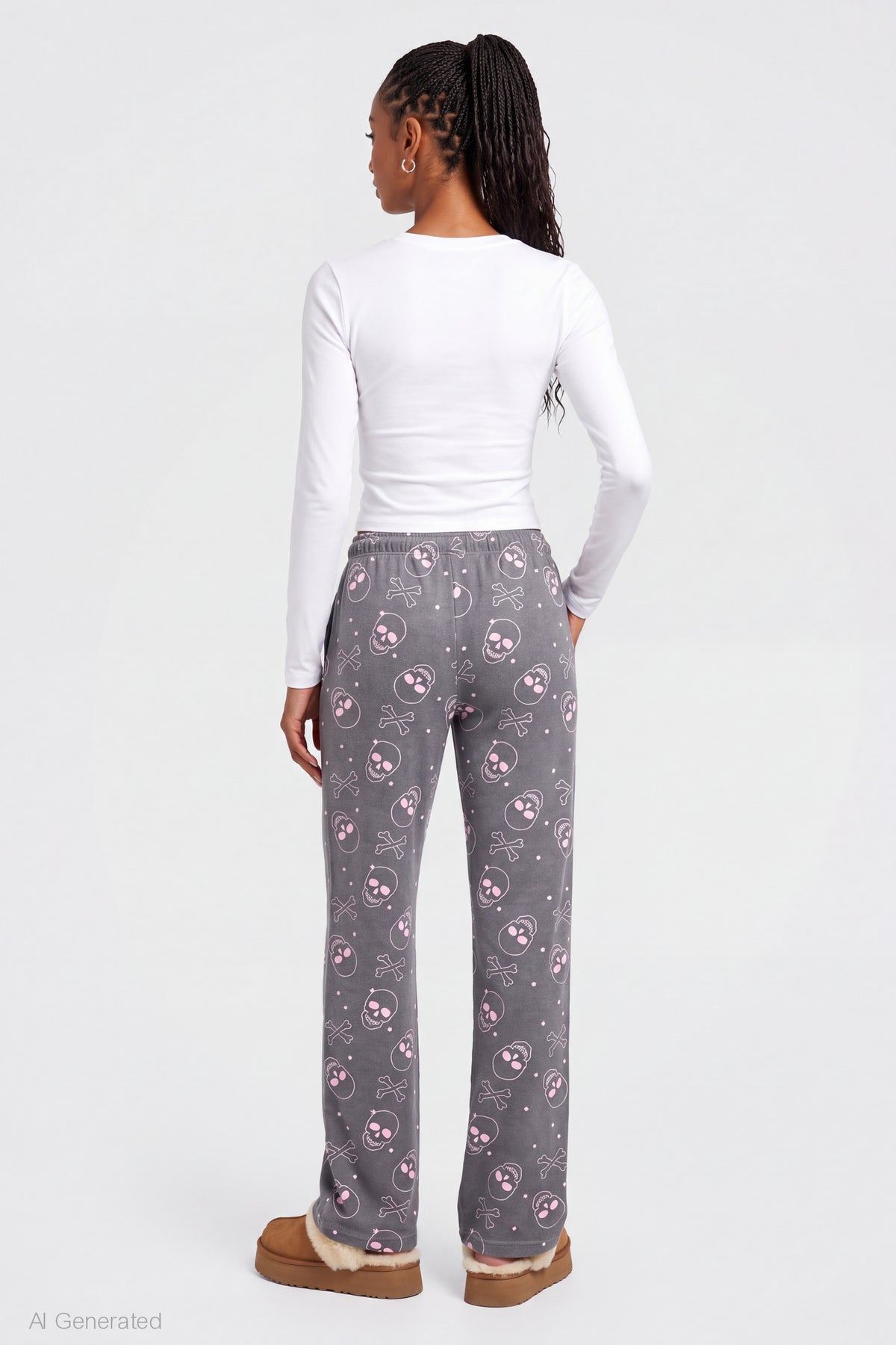 Alt View 2. Halloween Lounge Pant - Charcoal