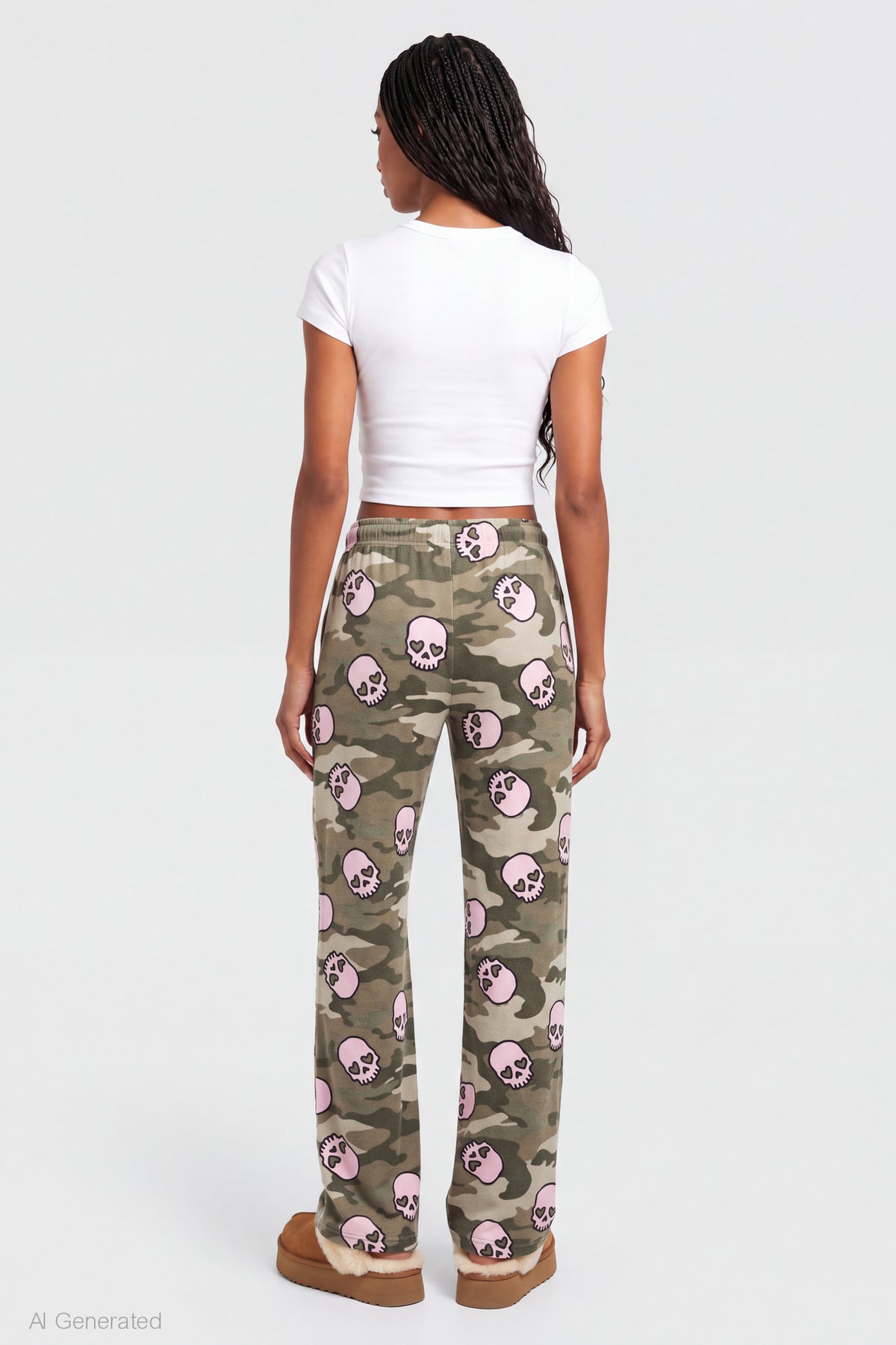 Alt View 2. Halloween Lounge Pant - Dark Green
