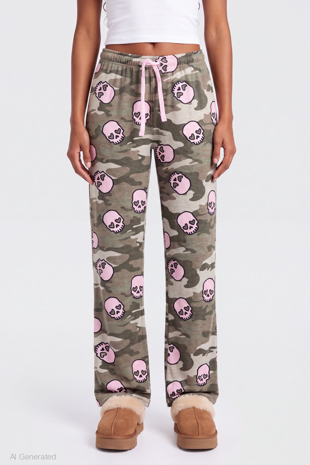 Alt View 3. Halloween Lounge Pant - Dark Green