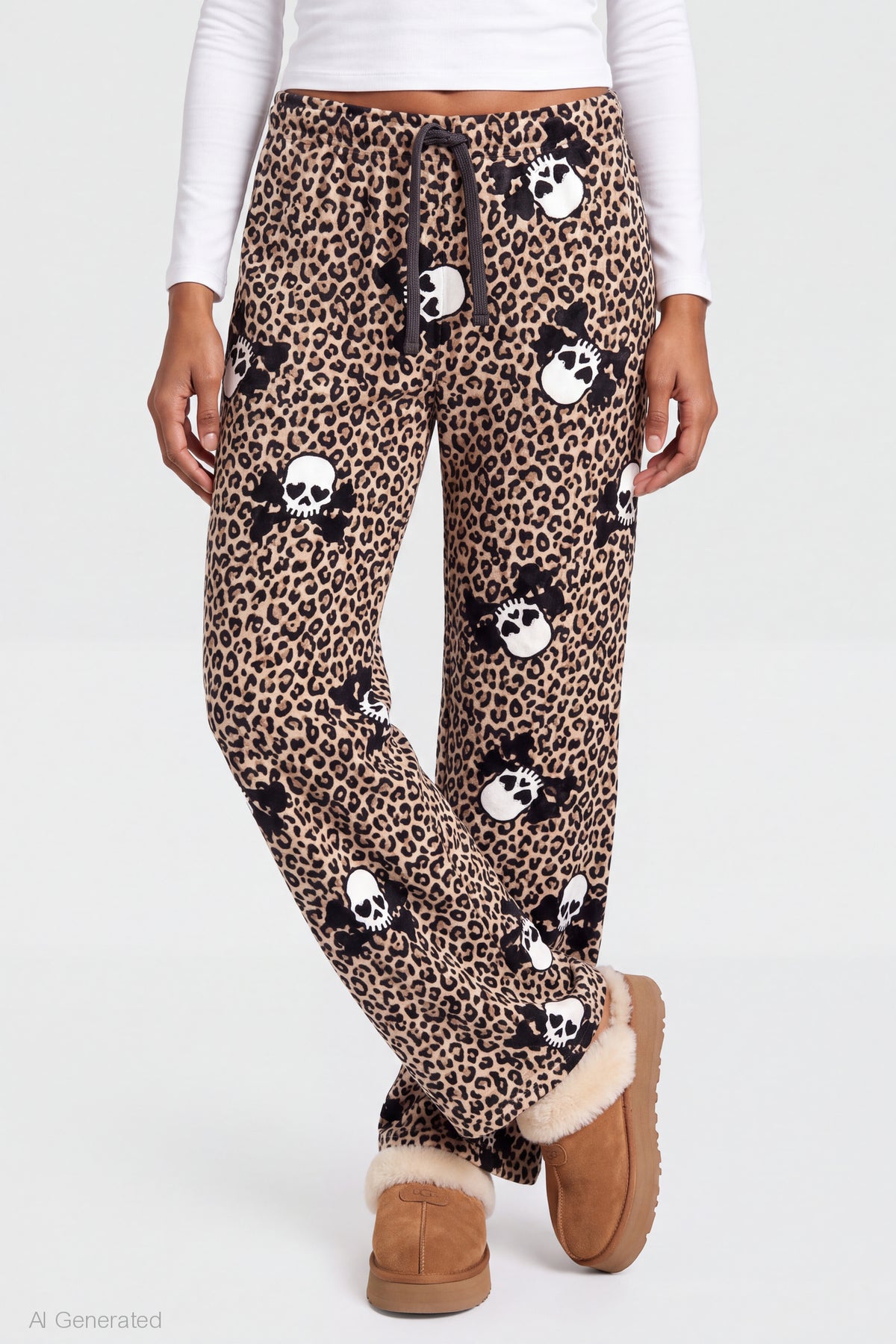 Alt View 3. Halloween Lounge Pant - Leopard