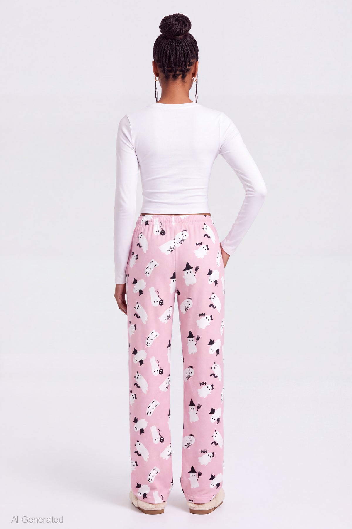 Alt View 2. Halloween Lounge Pant - Pink