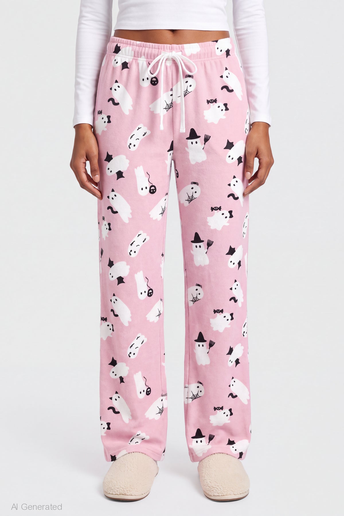 Alt View 3. Halloween Lounge Pant - Pink