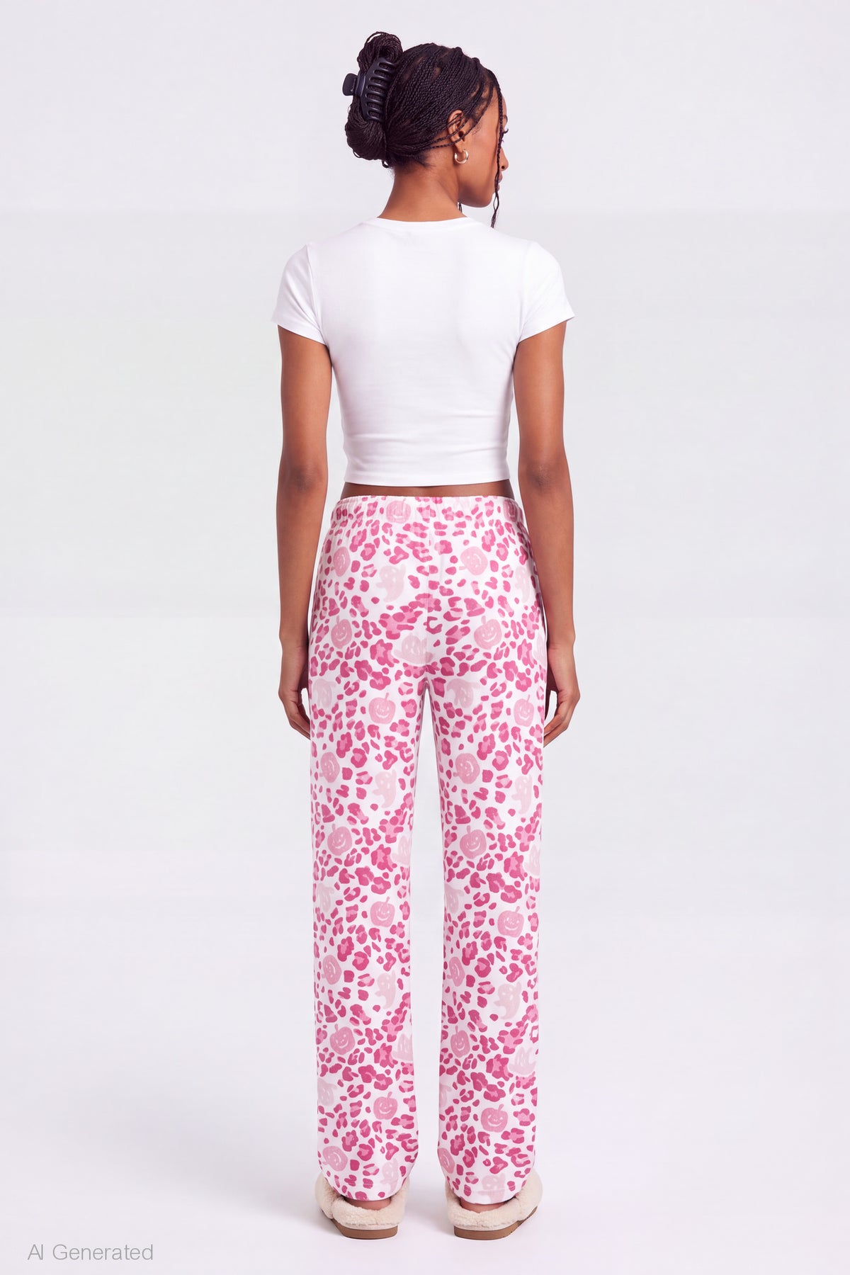 Alt View 2. Halloween Lounge Pant - Fuchsia