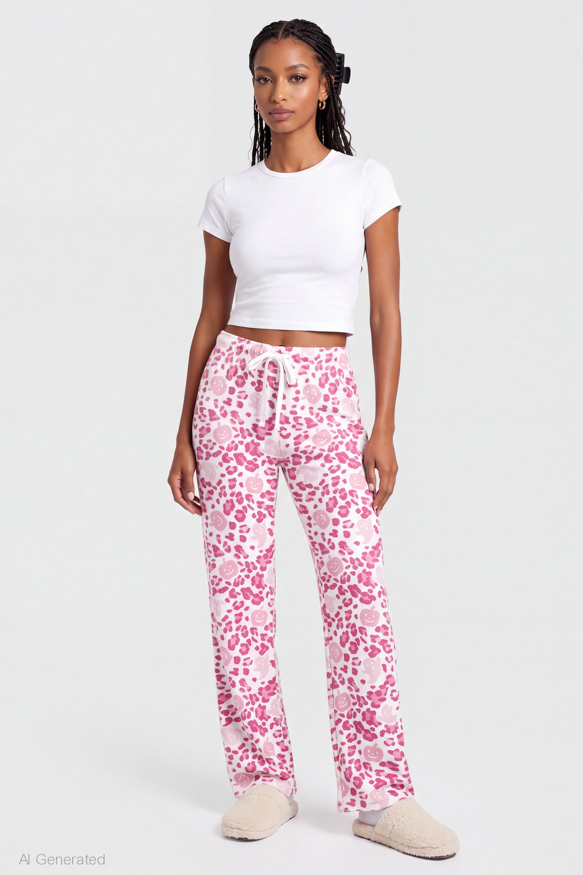 Halloween Lounge Pant - Fuchsia