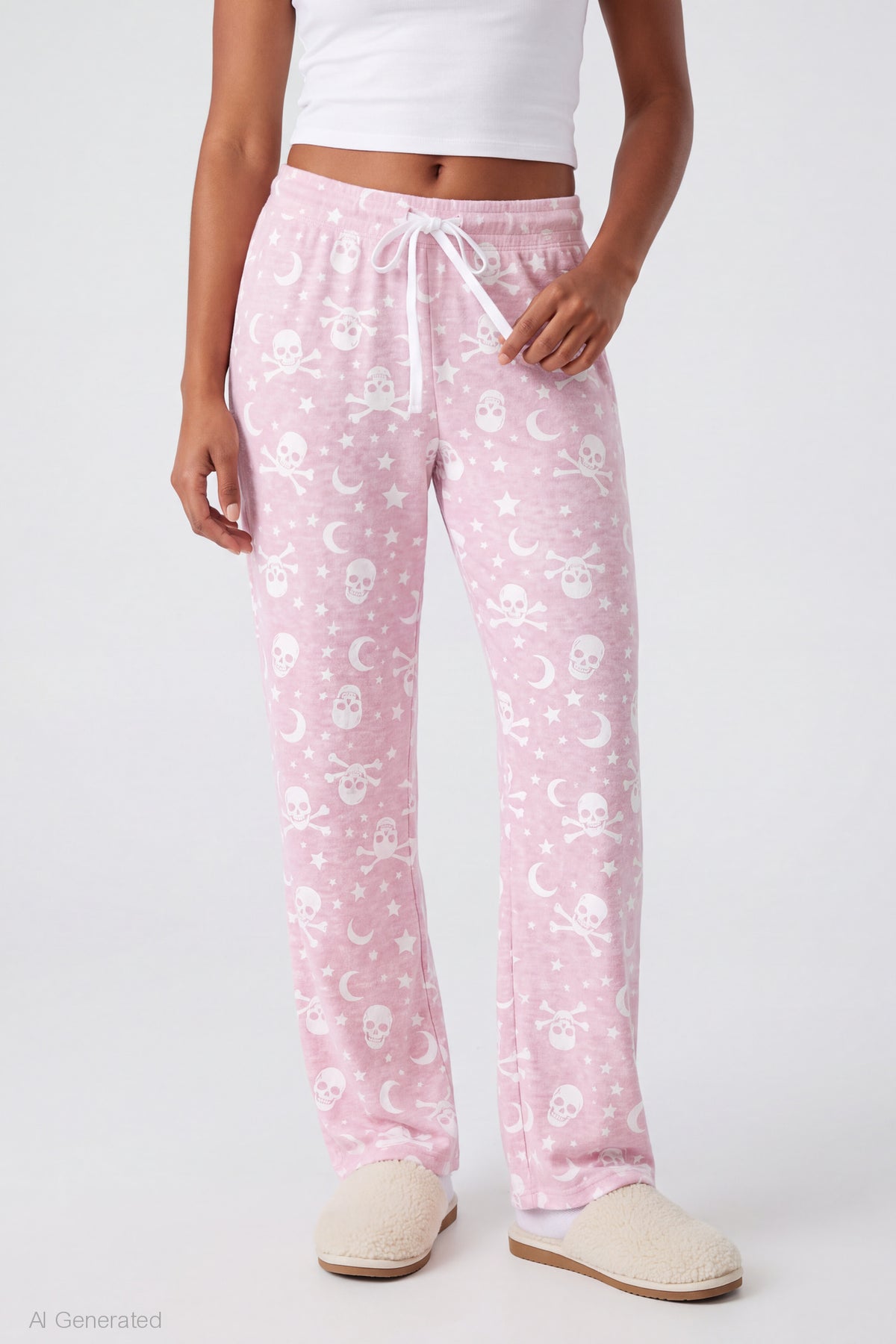 Alt View 3. Halloween Lounge Pant - Light Pink