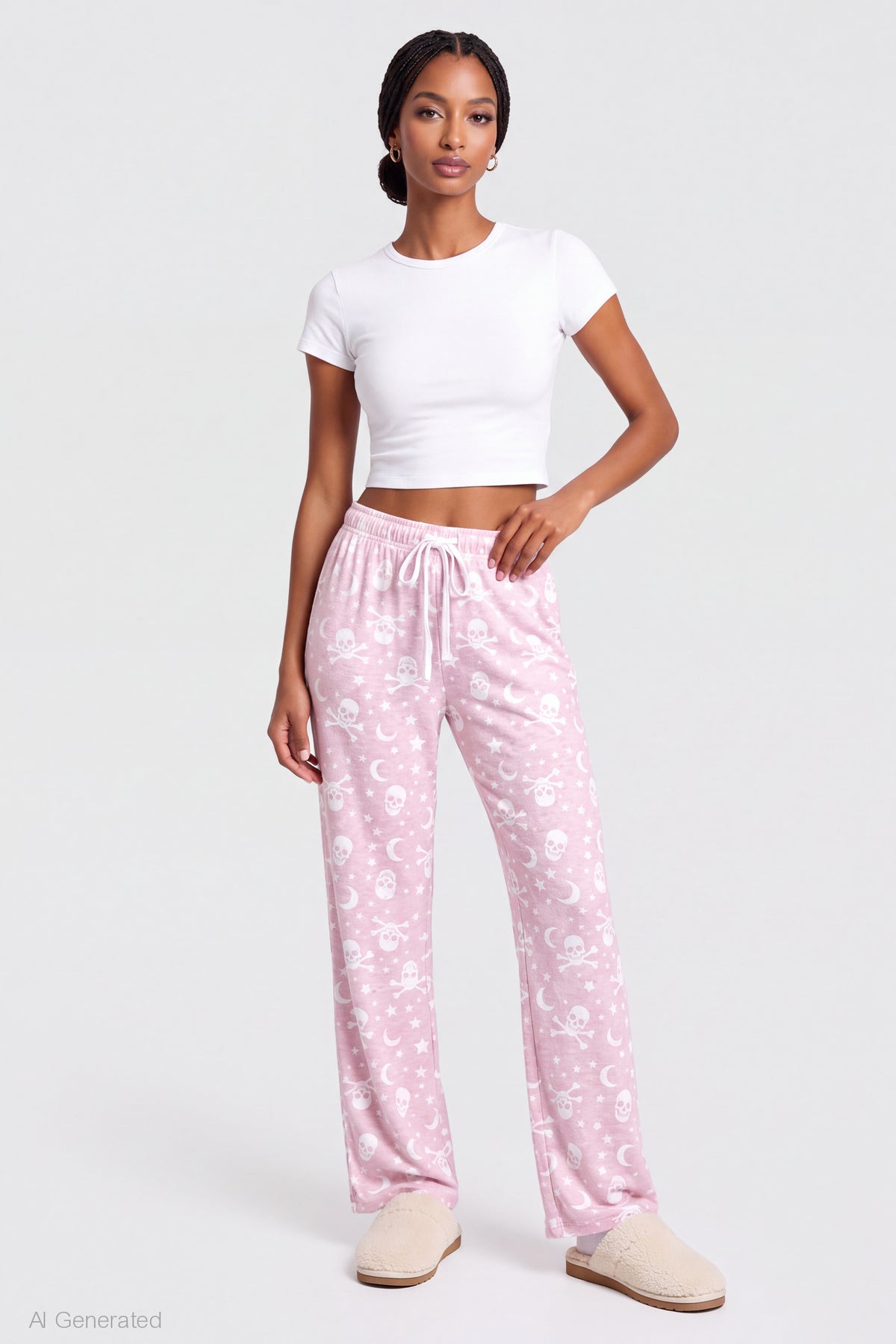 Halloween Lounge Pant - Light Pink