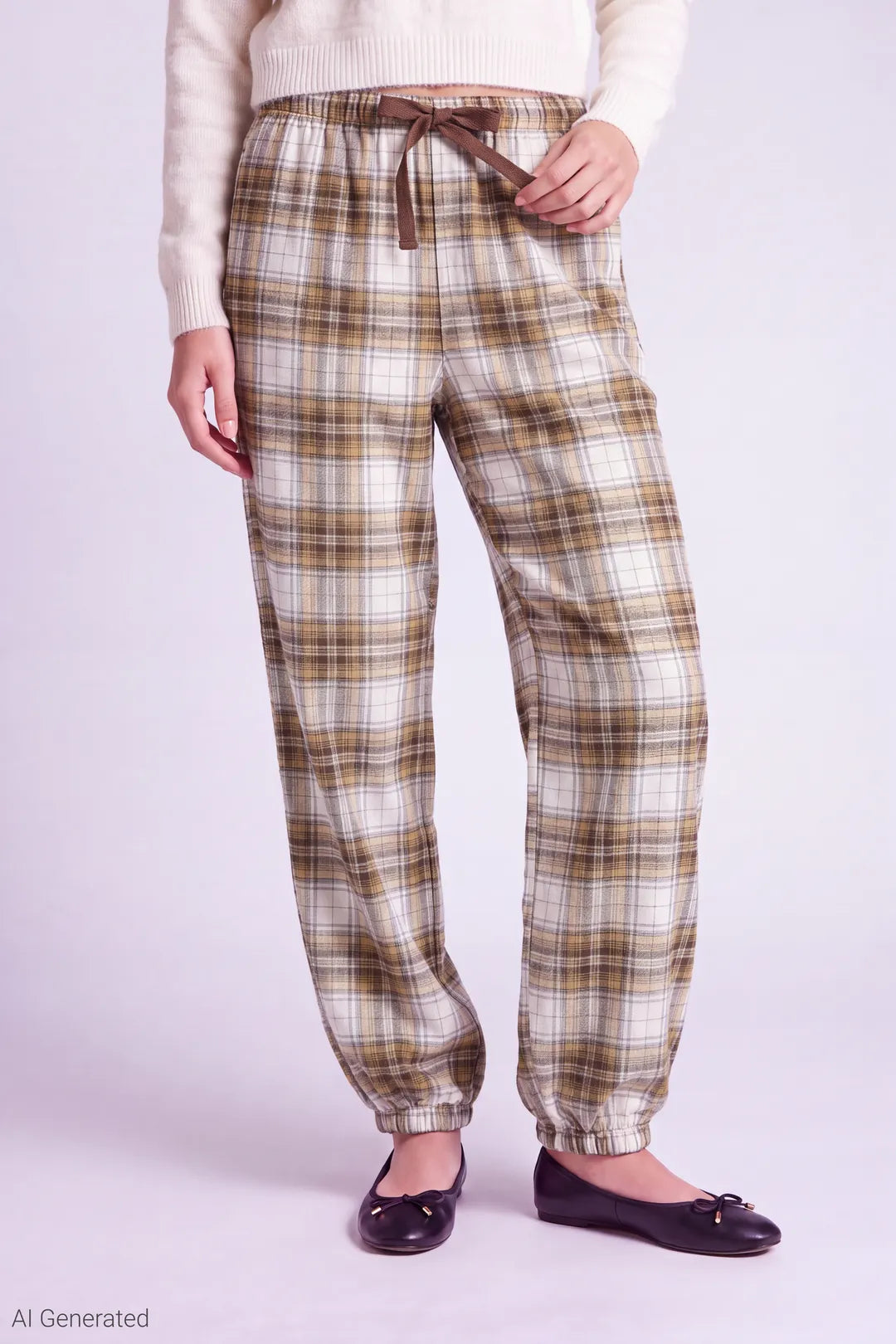 Alt View 2. 87642J-AC-BROWN-PLAID_03 - Brown