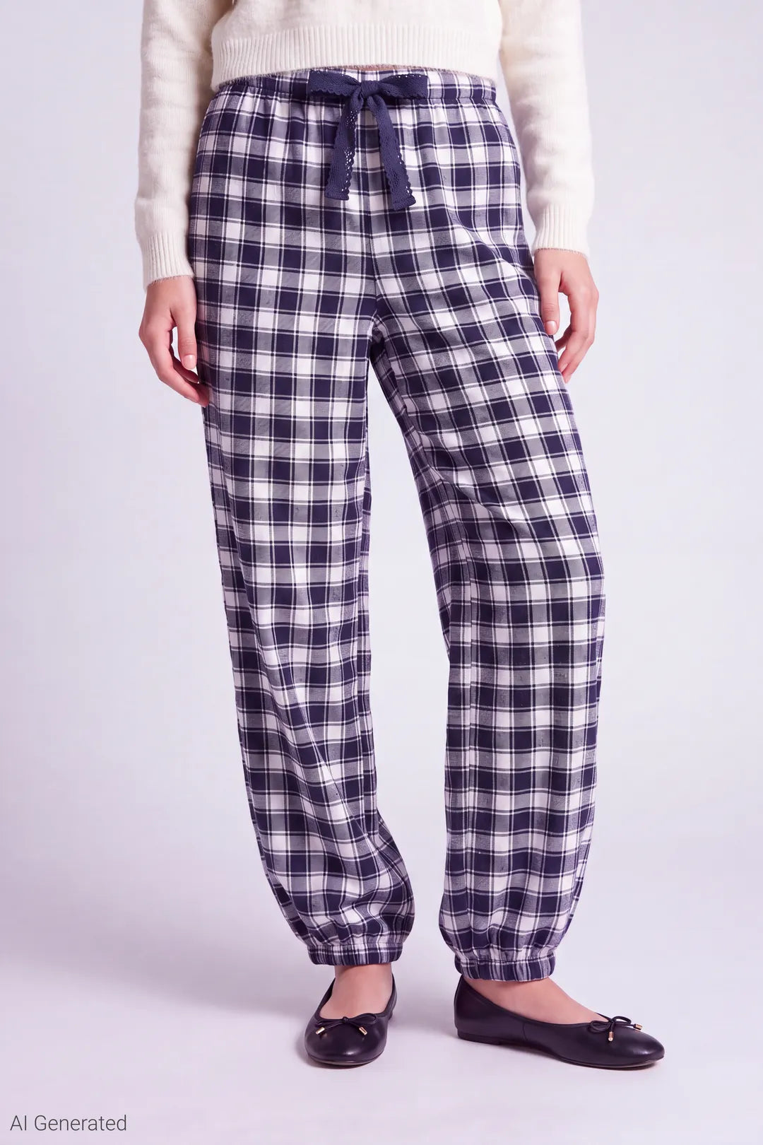 Alt View 2. 87642J-AB-NAVY-PLAID_03 - Navy
