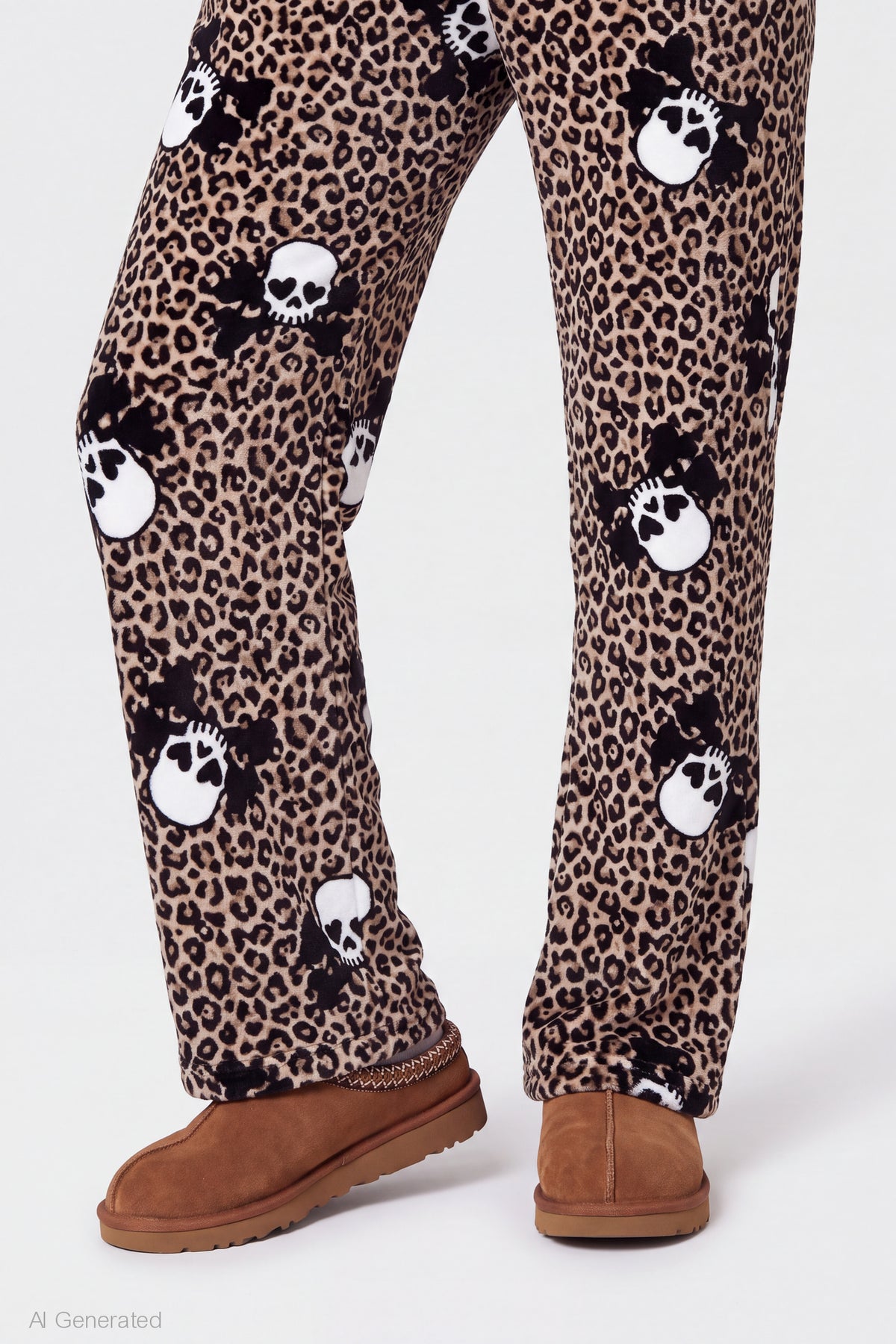 Alt View 4. Halloween Plush Pajama Pant - Brown