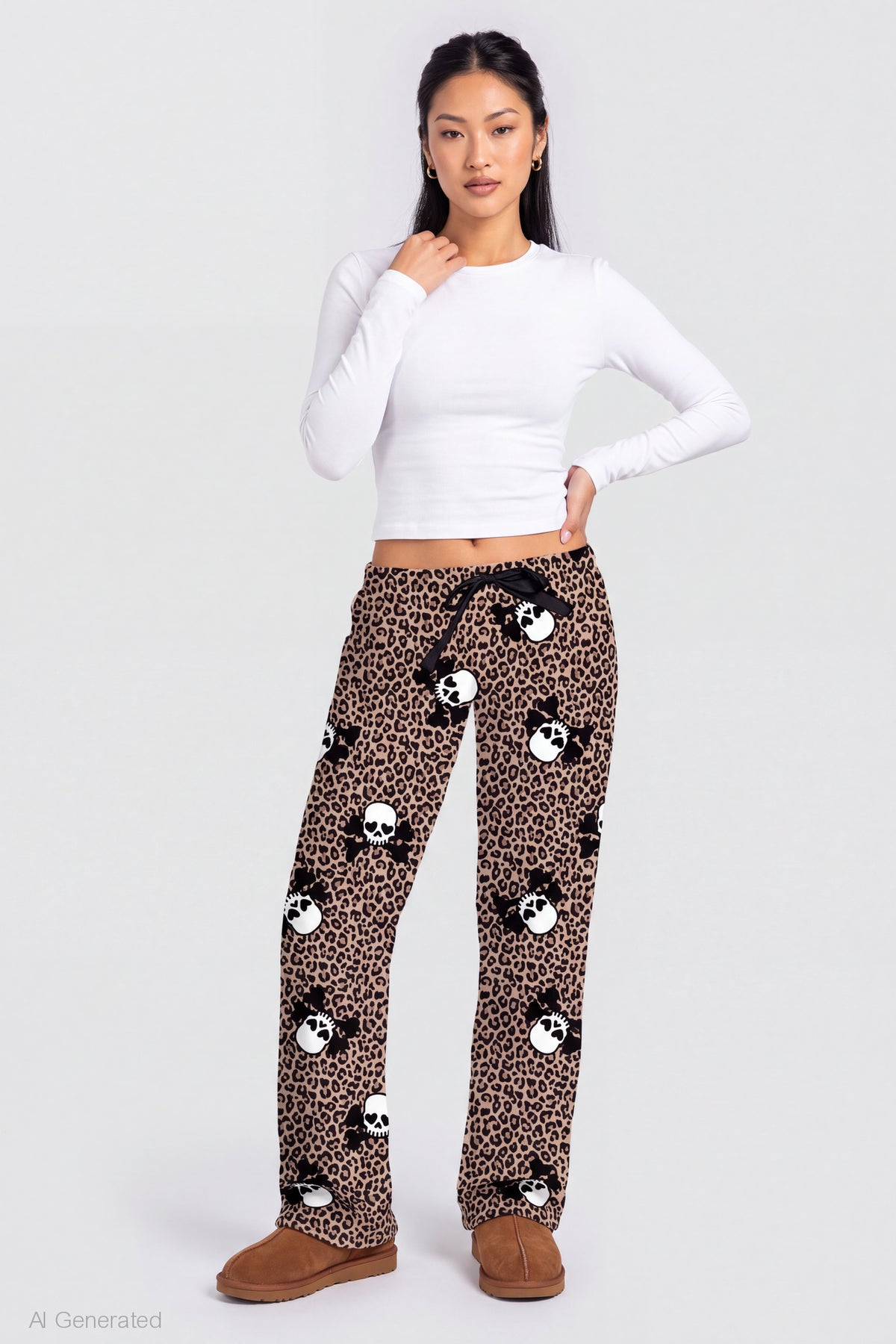 Halloween Plush Pajama Pant - Brown