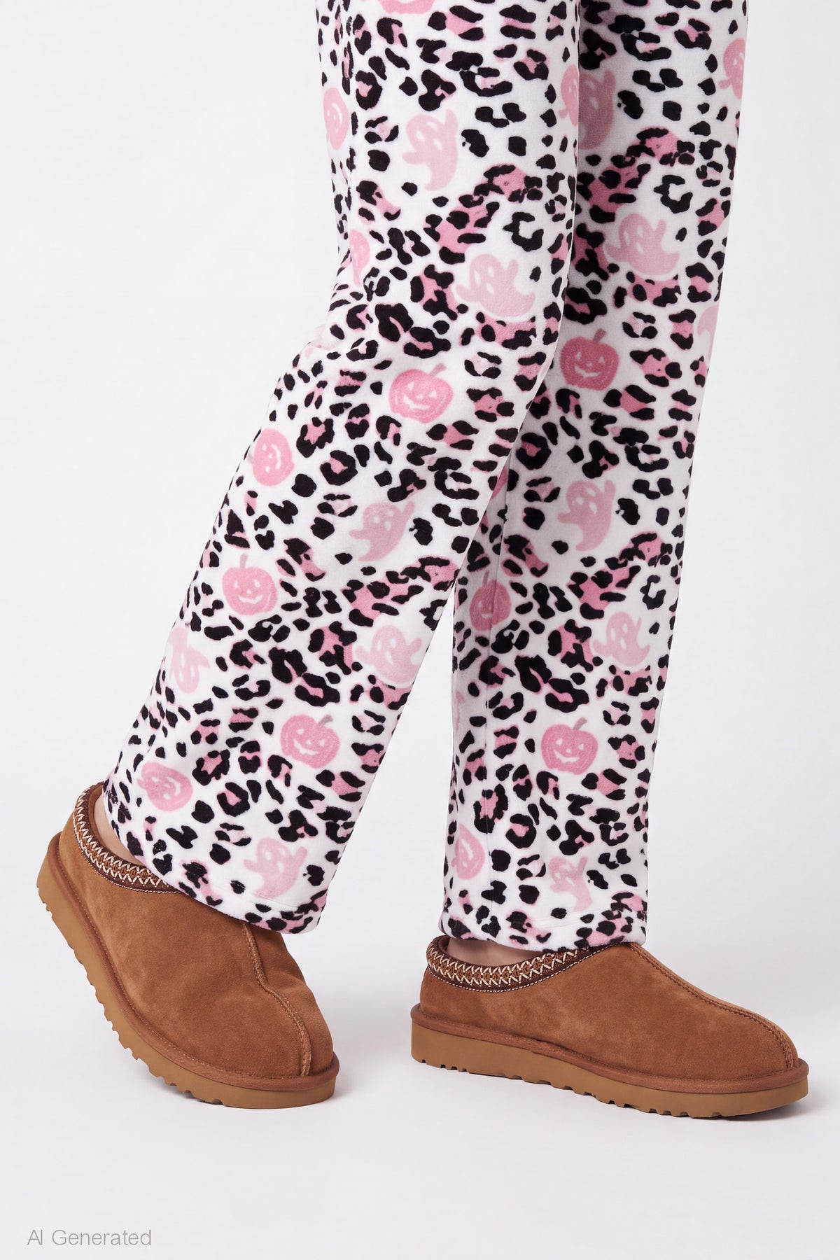 Alt View 4. Halloween Plush Pajama Pant - Off White