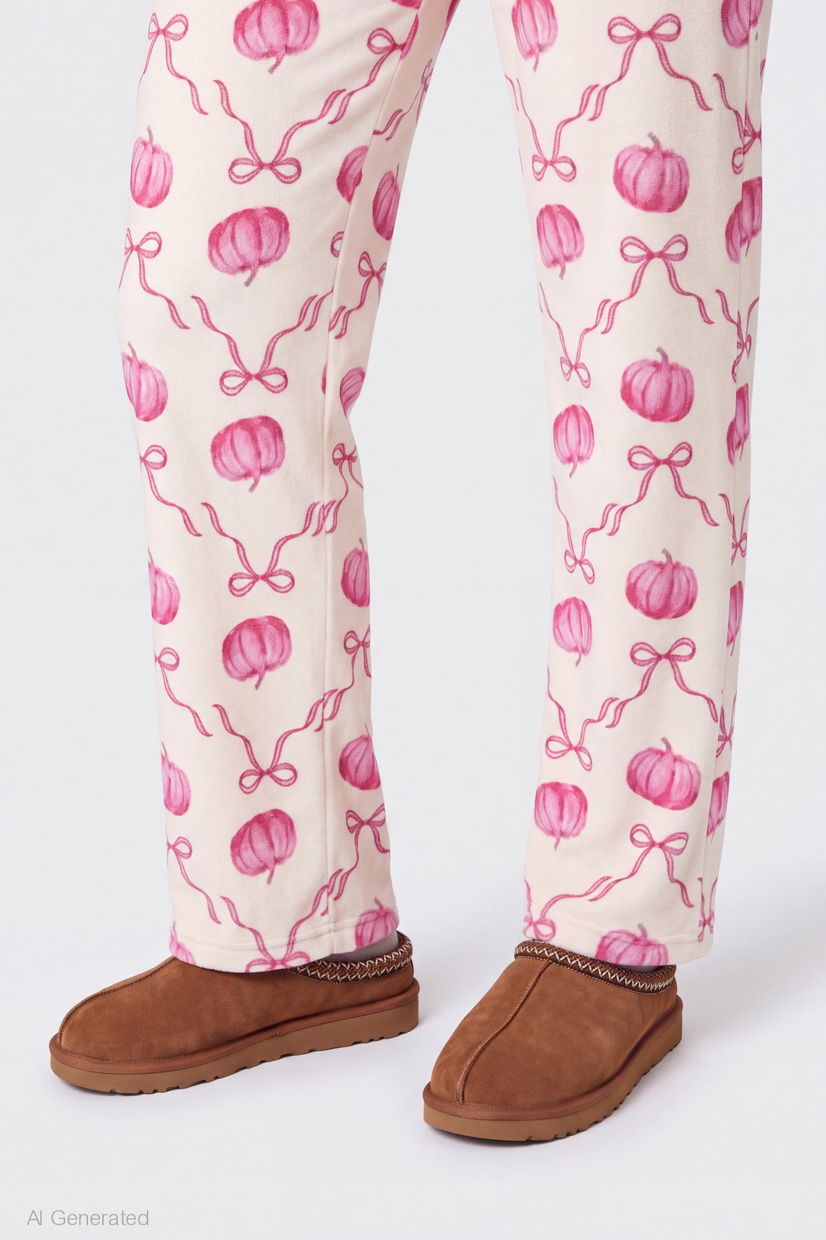 Alt View 4. Halloween Plush Pajama Pant - Cream
