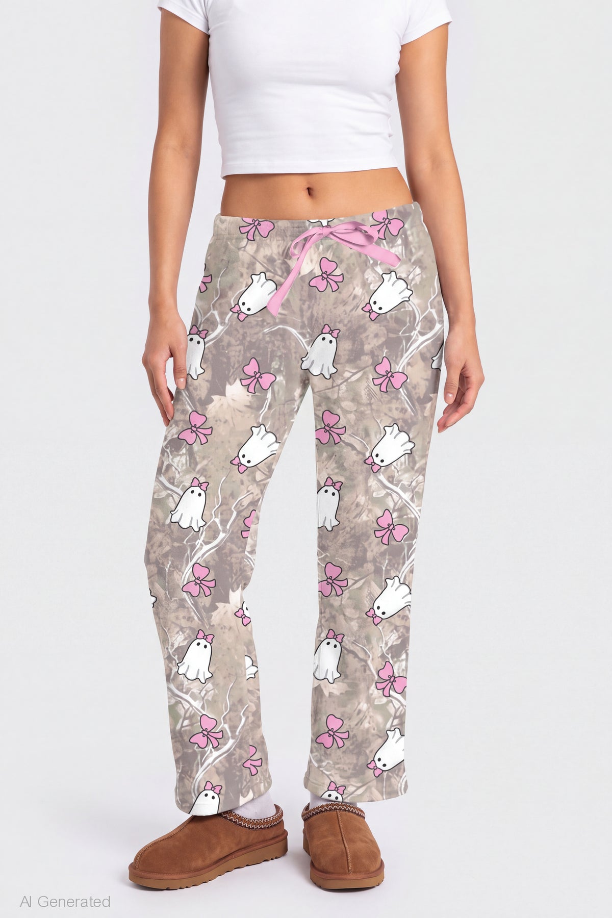 Alt View 3. Halloween Plush Pajama Pant - Tan
