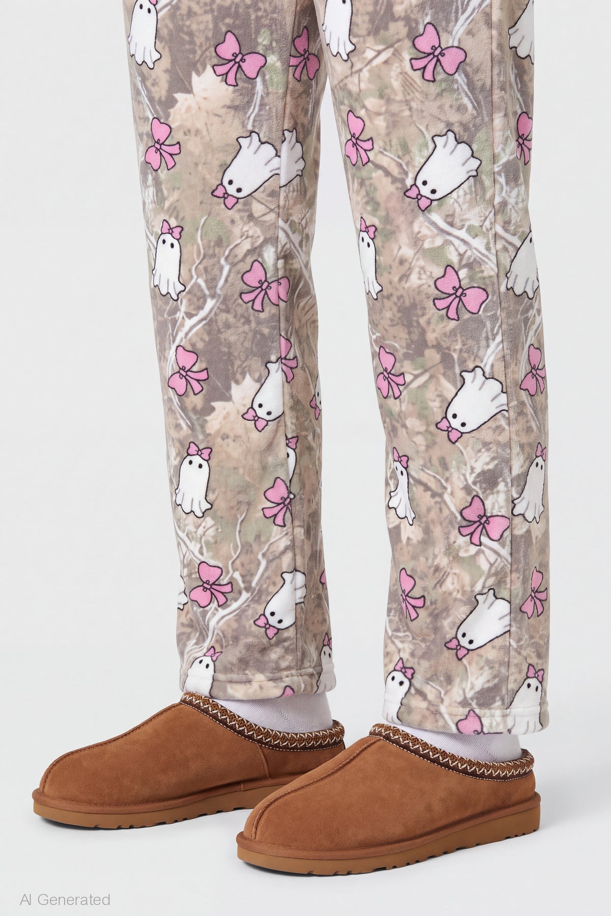 Alt View 4. Halloween Plush Pajama Pant - Tan