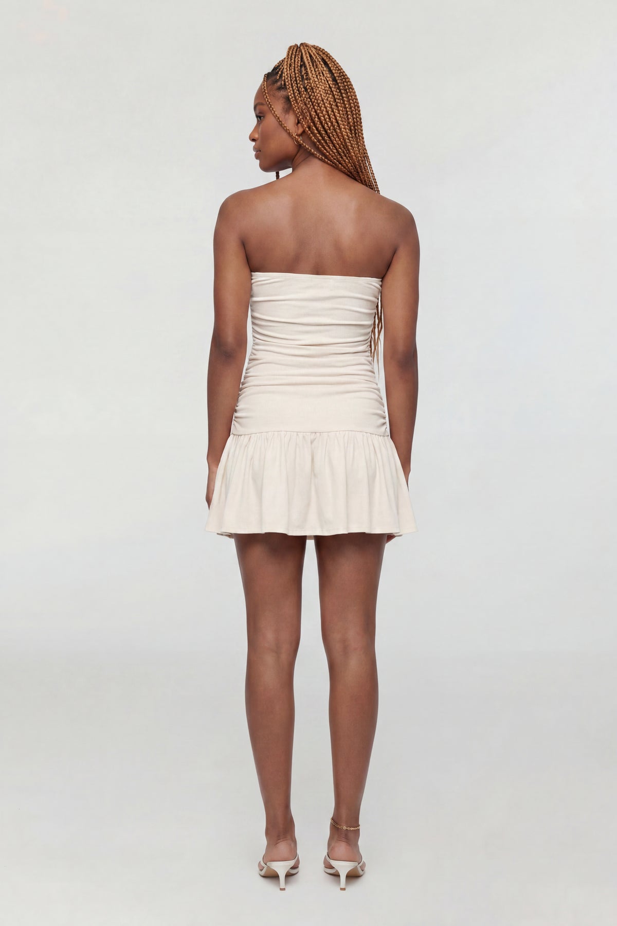 Alt View 3. Tube Mini Dress - White