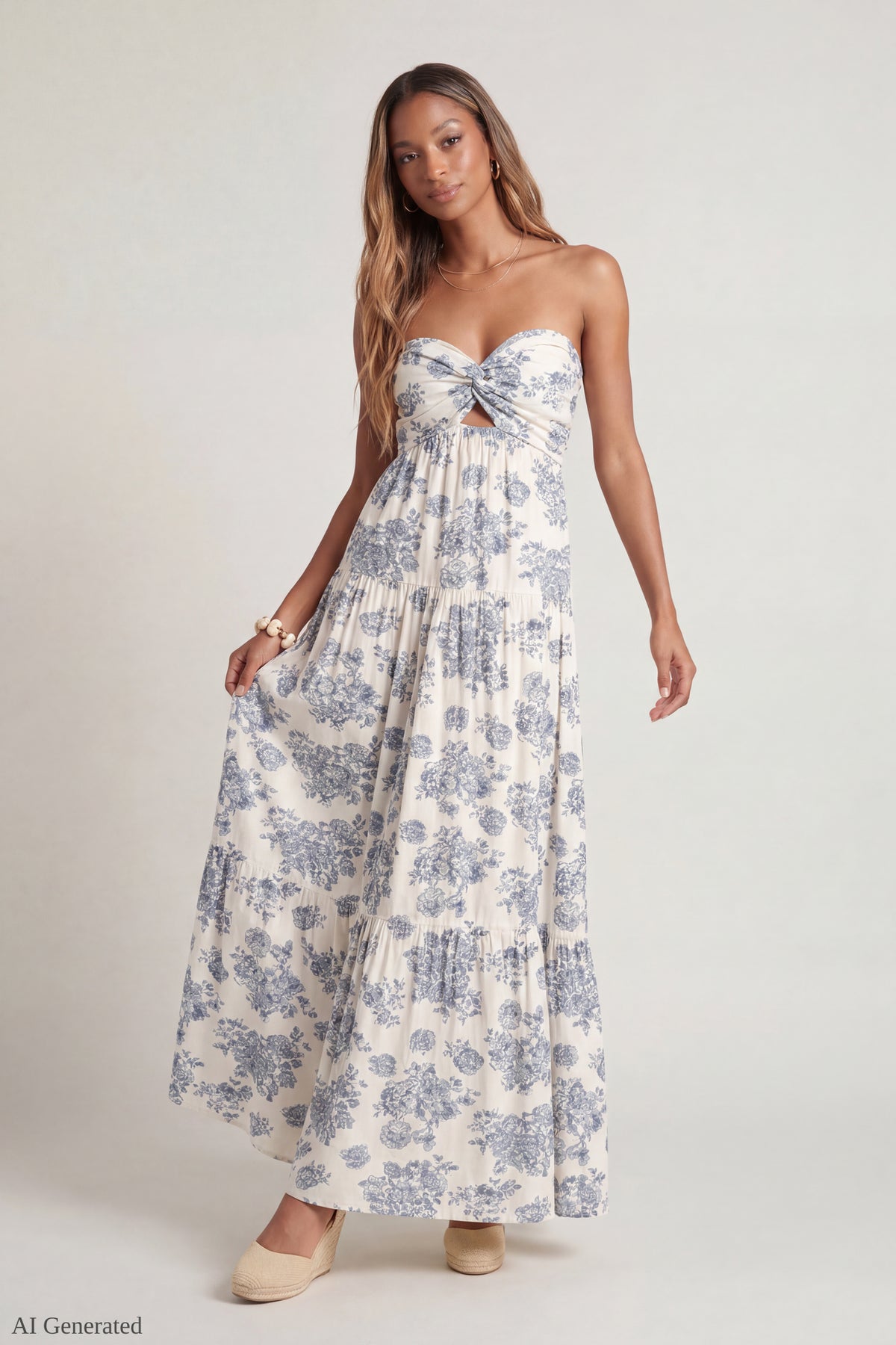 Sweetheart Strapless Maxi Dress - Ivory