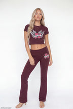 Graphic Baby Tee & Flare Legging Set