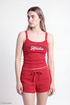 Graphic Scoop Neck Tank