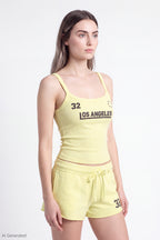 Graphic Scoop Neck Tank