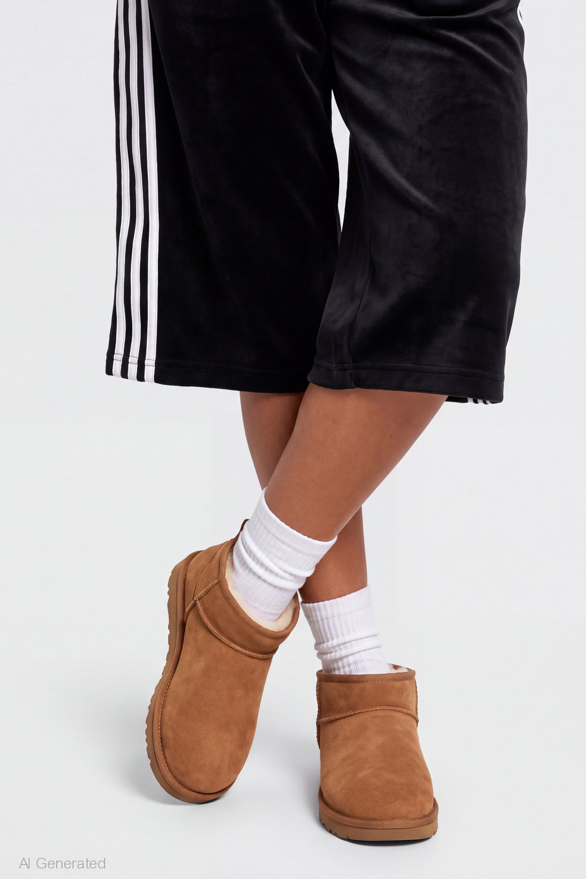 Alt View 4. Fleece Bermuda Short - Black