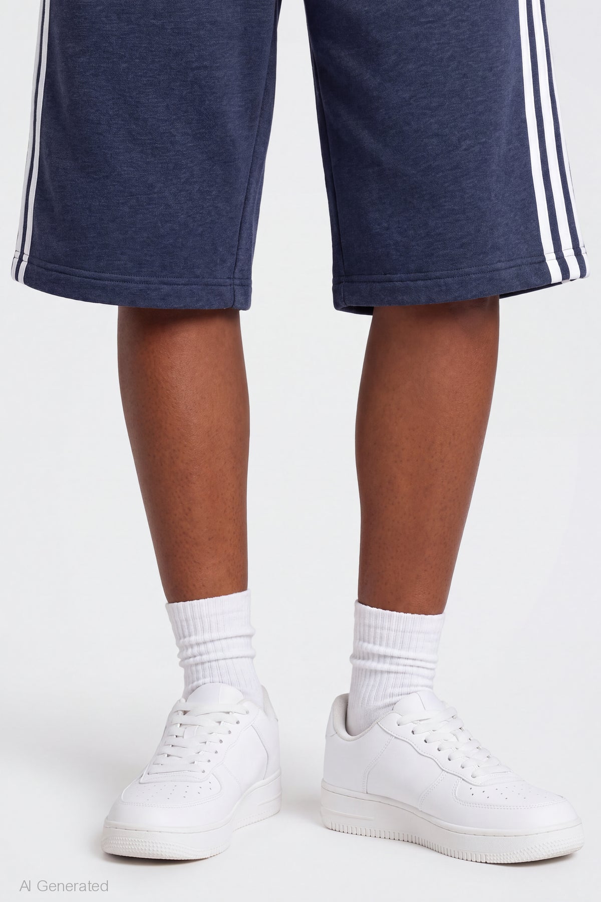Alt View 4. Fleece Bermuda Short - Navy
