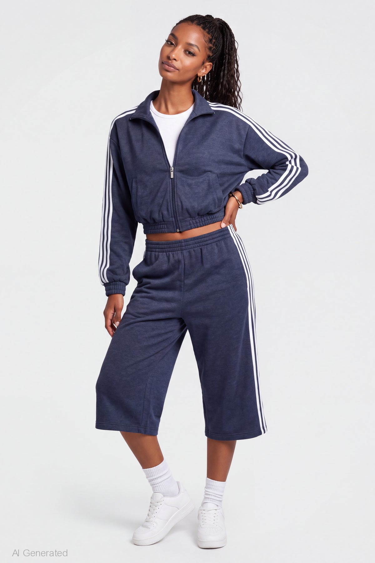Fleece Bermuda Short - Navy