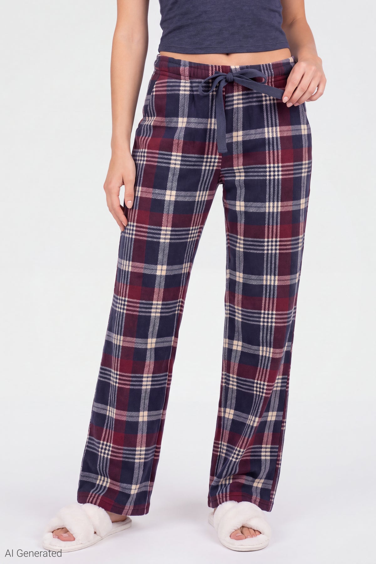 Alt View 4. Graphic Tee & Pant Pajama Set - Navy