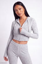 Zip-Up Sweater Hoodie