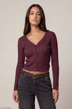 Cable Knit Button-Up Cardigan