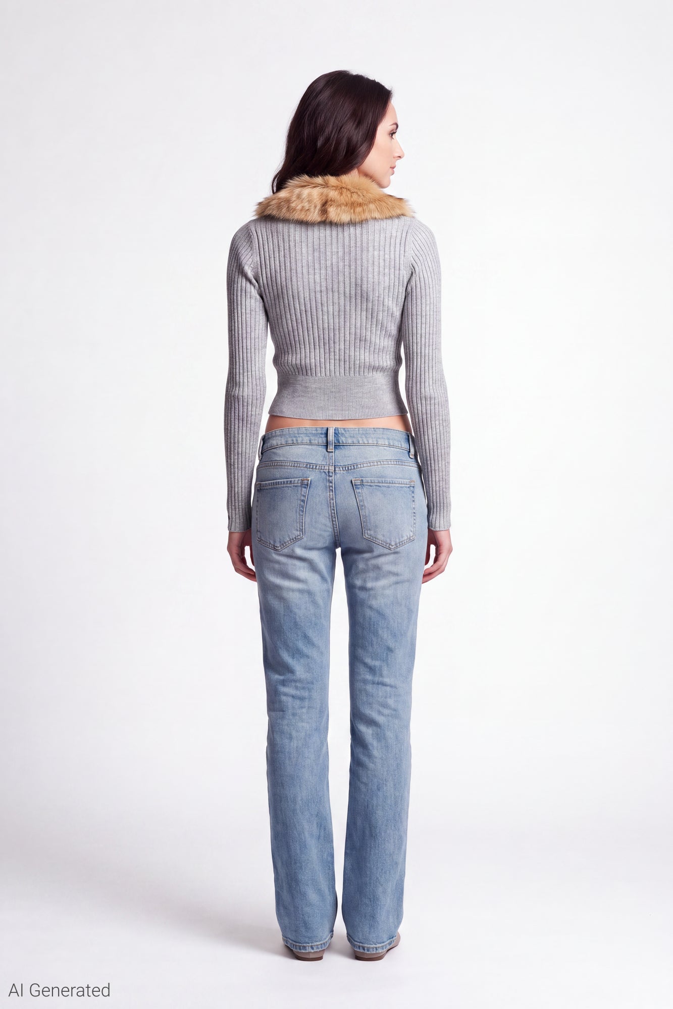 Faux Fur Collar Zip Sweater – Charlotte Russe