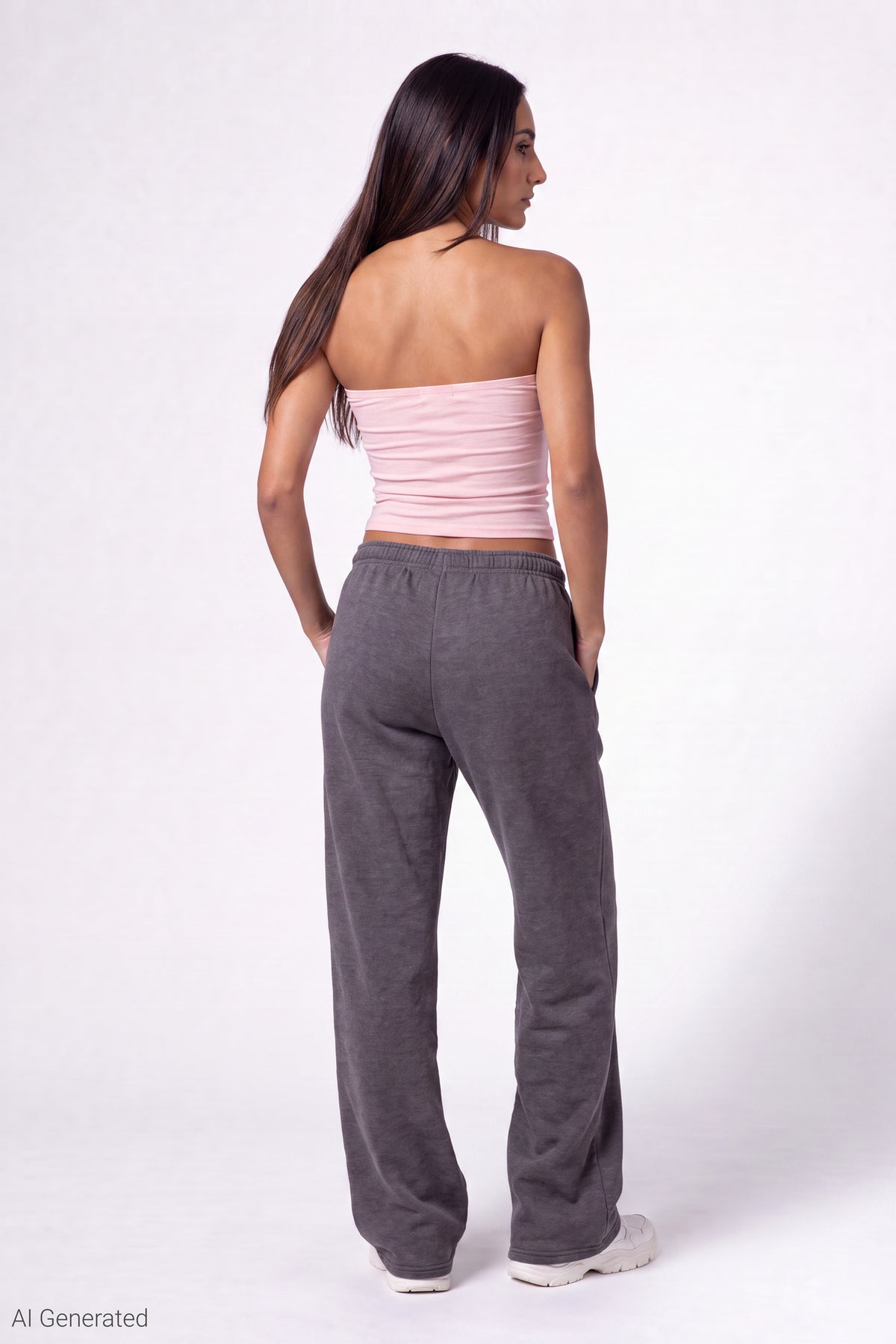 Alt View 3. Graphic Tube Top - Pink