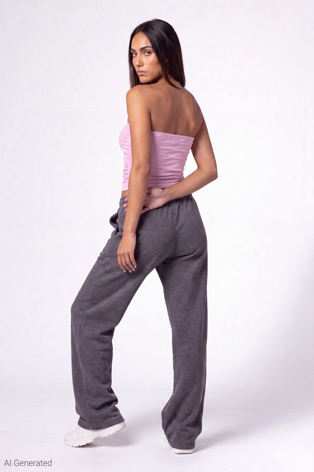 Alt View 3. Graphic Tube Top - Dusty Rose