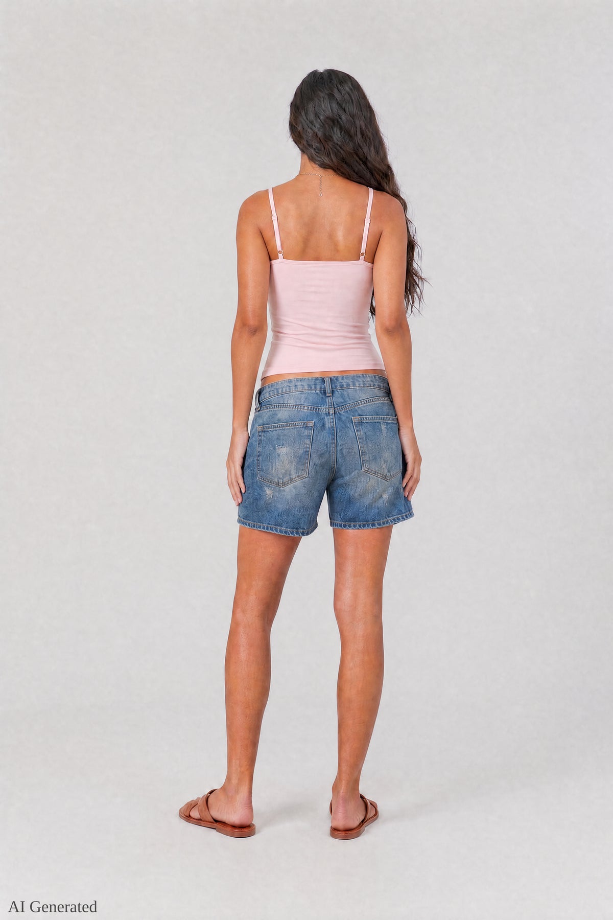 Alt View 3. Braless Scoop Neck Cami - Light Pink