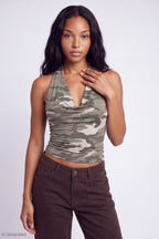 Cowlneck Halter Top