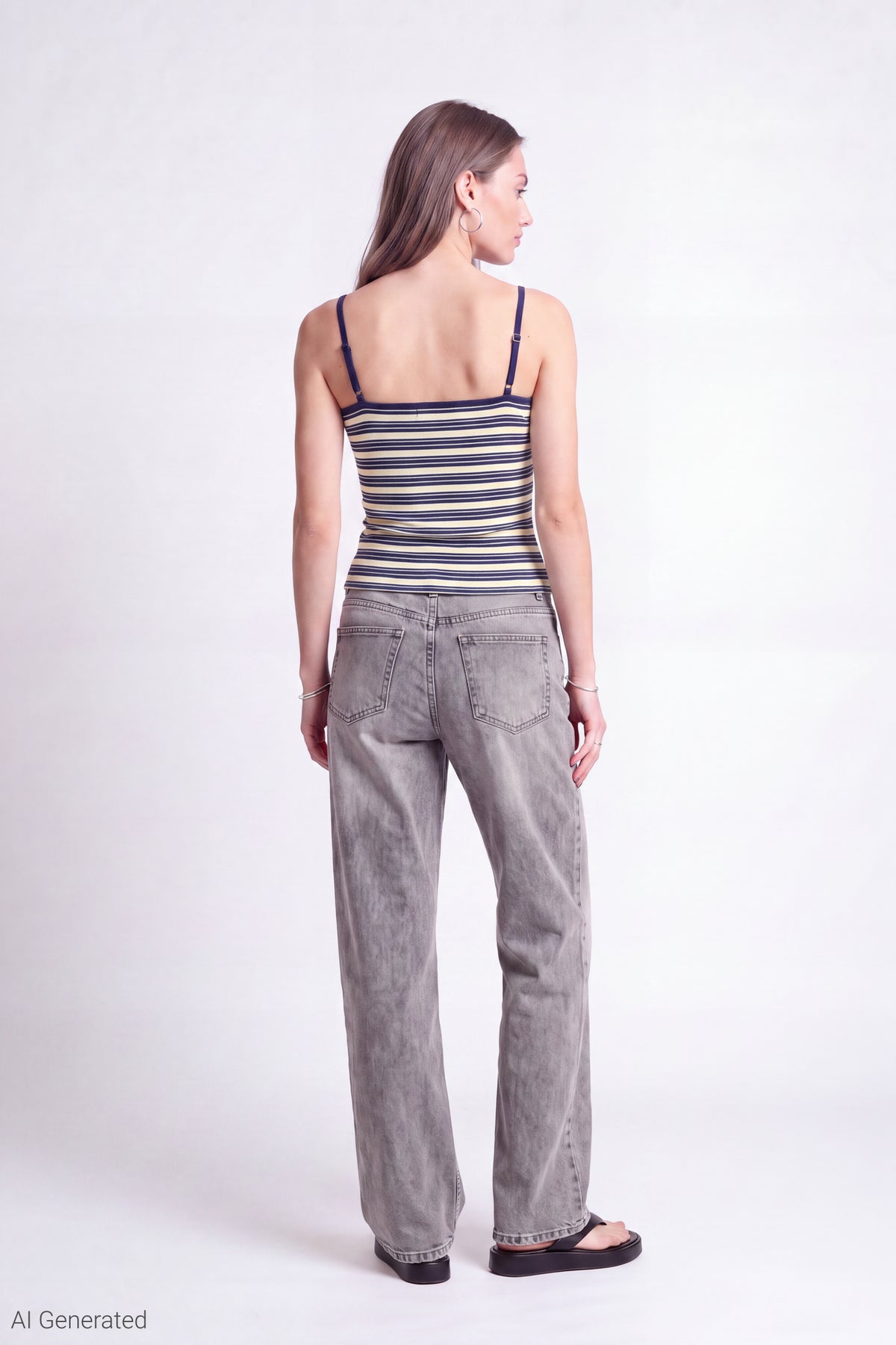 Alt View 4. Reversible Scoop Neck Cami - Yellow