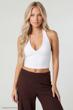 Soft V-Neck Halter Top