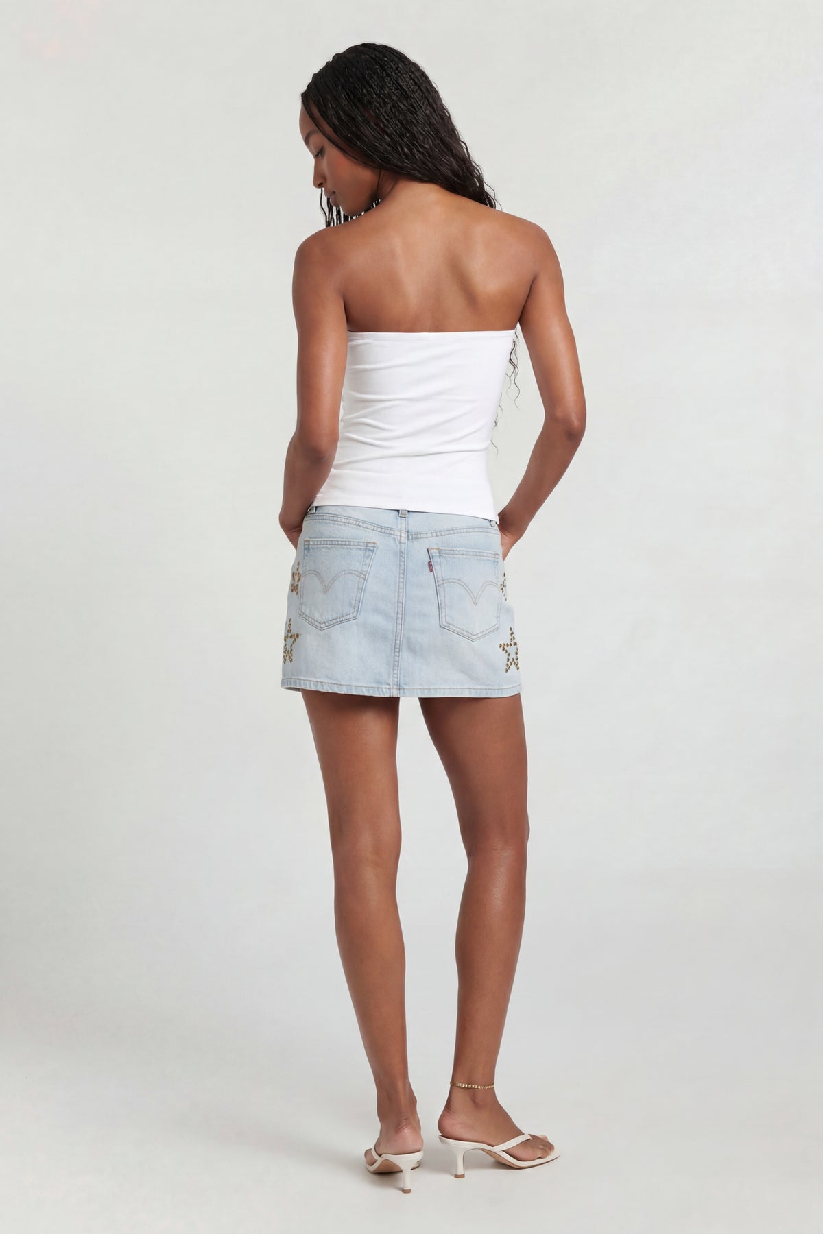 Alt View 2. Soft Tube Top - White