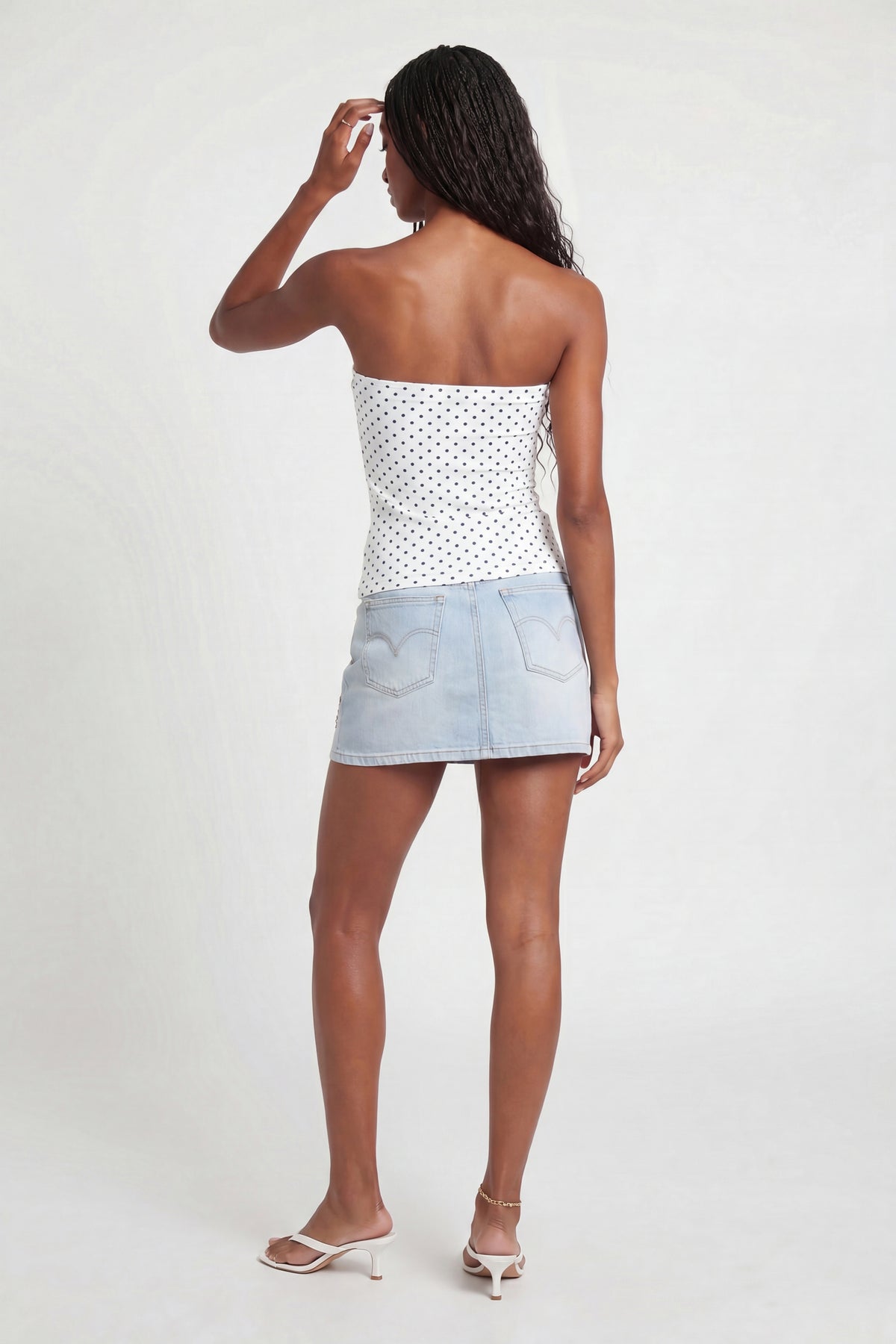 Alt View 2. Soft Tube Top - Off White