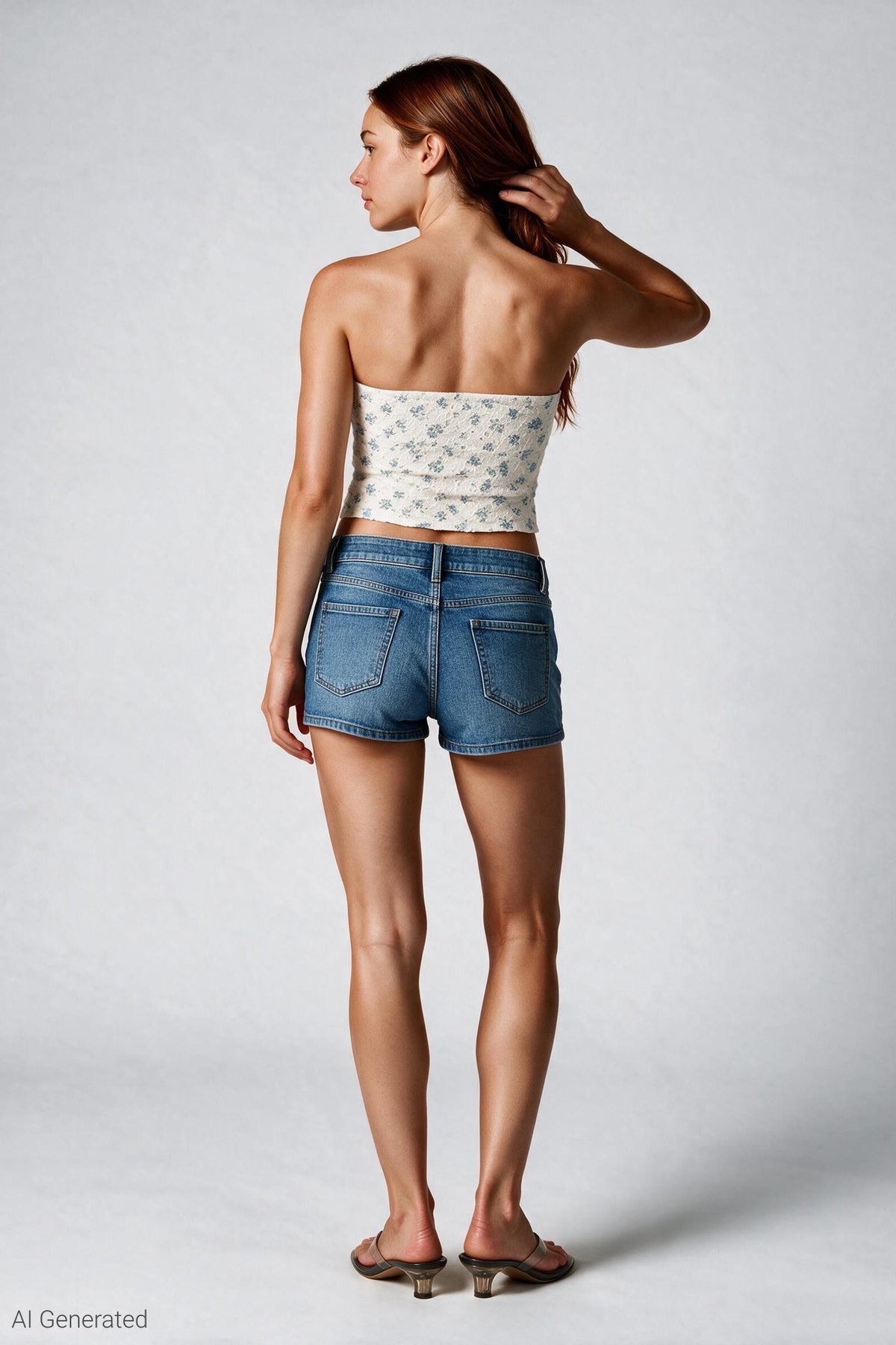 Alt View 3. Braless Lace Tube Top - Ivory