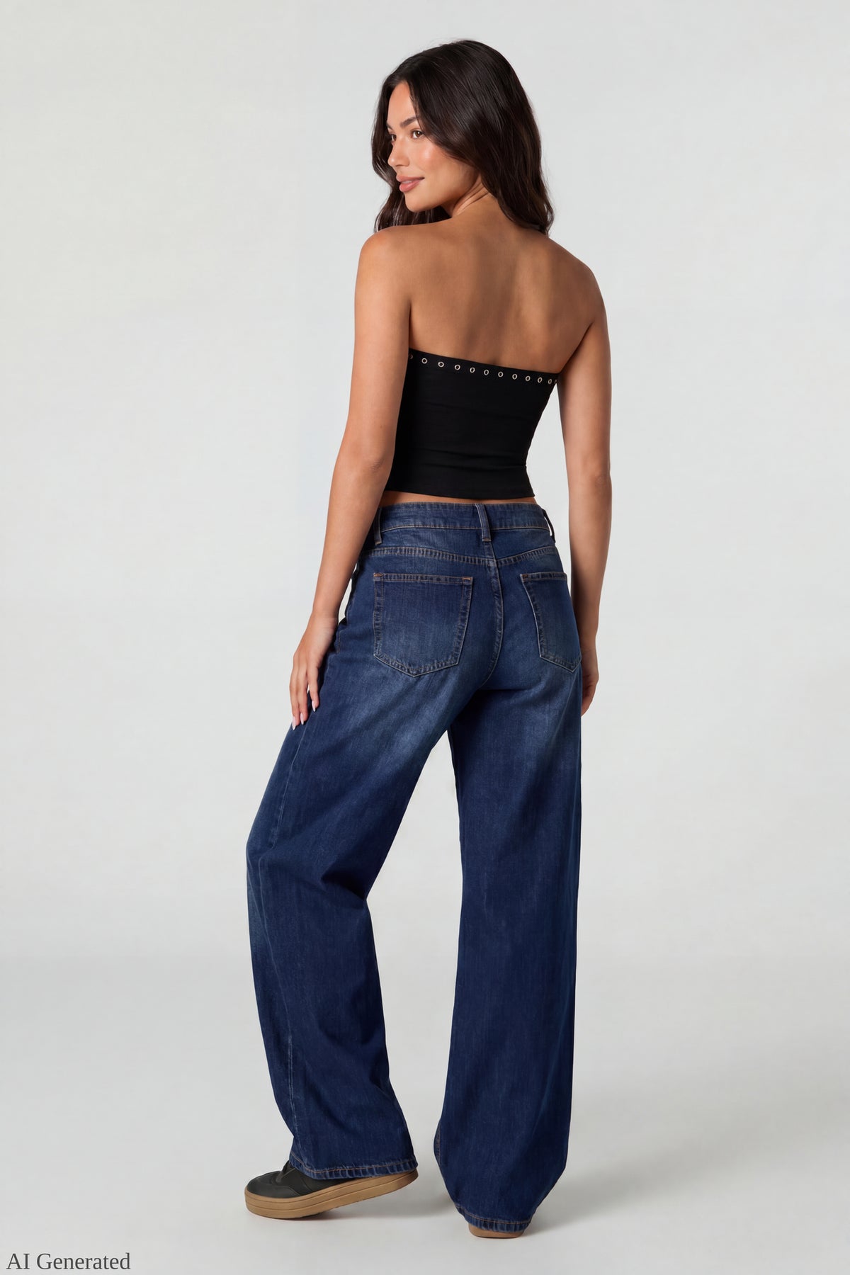 Alt View 3. Studded Tube Top - Black