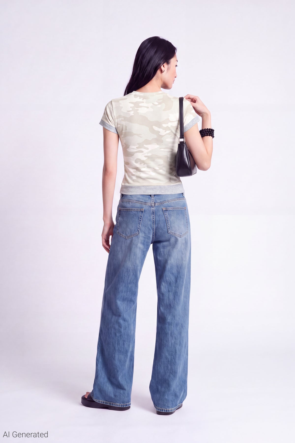 Alt View 3. Short Sleeve Layered Twofer Top - Heather Grey