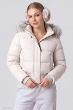 Faux Fur Trim Puffer Jacket