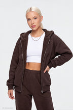 Sherpa Lined Zip Hoodie