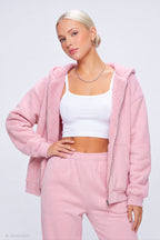 Sherpa Lined Zip Hoodie