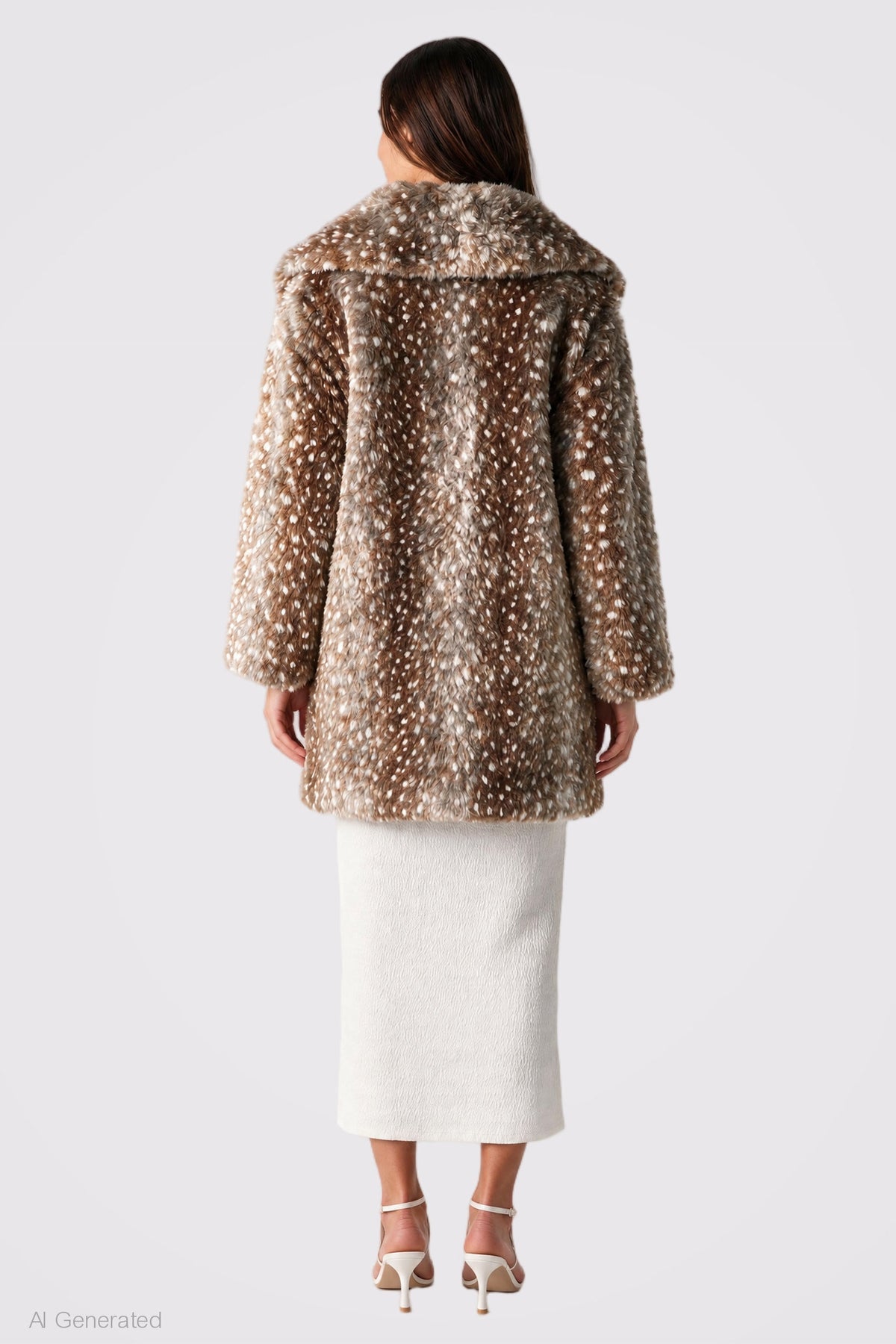 Alt View 2. Faux Fur Jacket - Light Brown