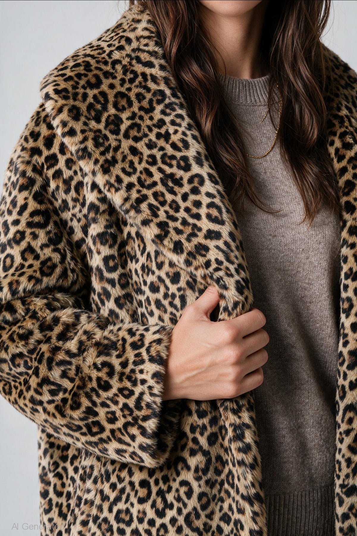 Alt View 4. Faux Fur Jacket - Ivory
