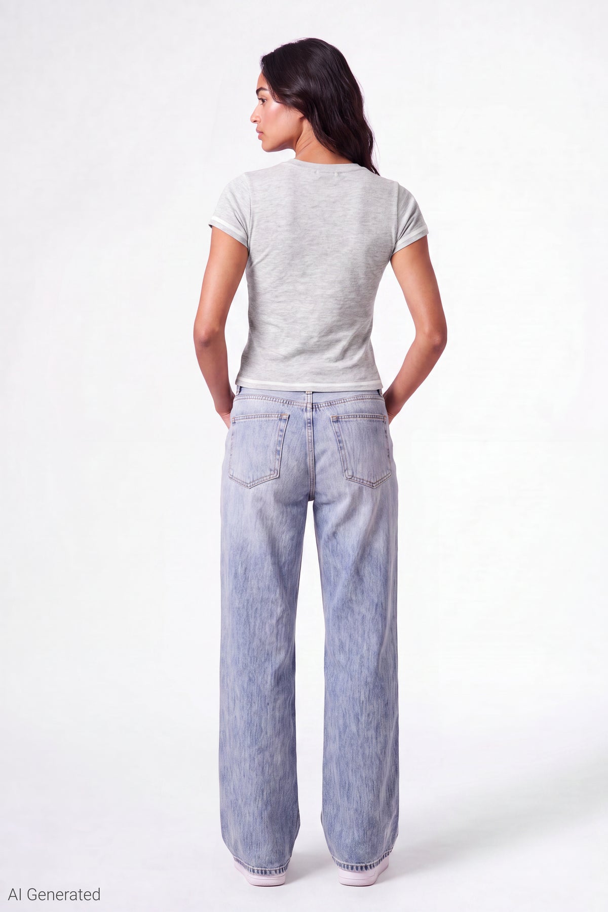 Alt View 3. Henley Graphic T-Shirt - Heather Grey