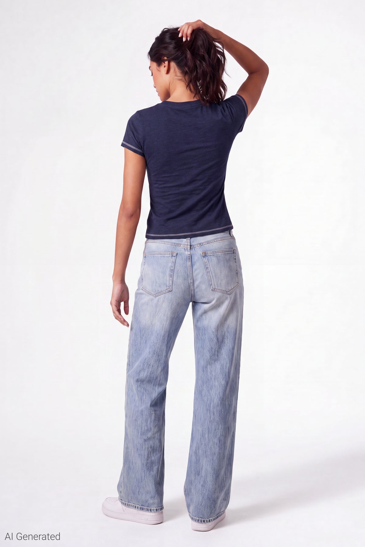 Alt View 3. Henley Graphic T-Shirt - Royal Blue
